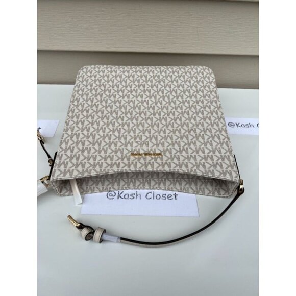 Michael Kors crossbody messenger bag MK signature large jetset bag light cream - Picture 5 of 10